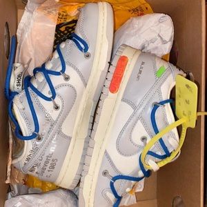 RARE SIZE 4! Off-White Virgil Abloh Nike Dunks lot 10 out of 50.